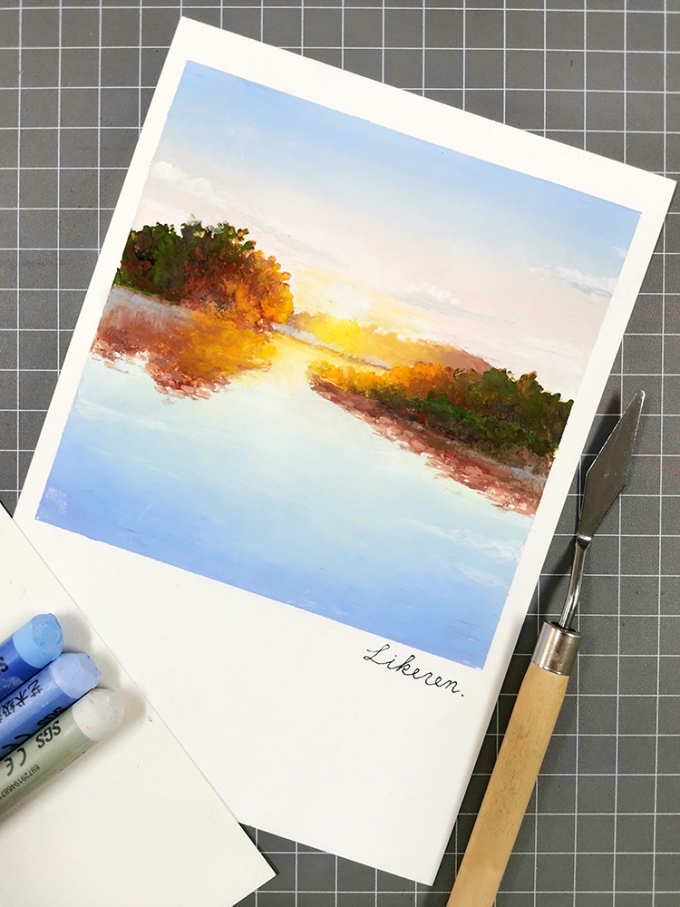 日出东方_线描画