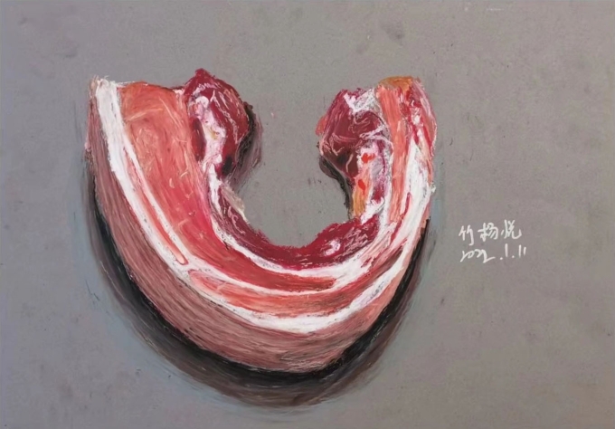荤素搭配_线描画